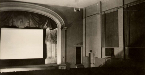 The interior of the Alamo Theatre in1930. Image via Northeast Historic Film.