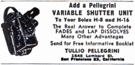 Pellegrini's ad in Popular Photography, April 1956, 144.